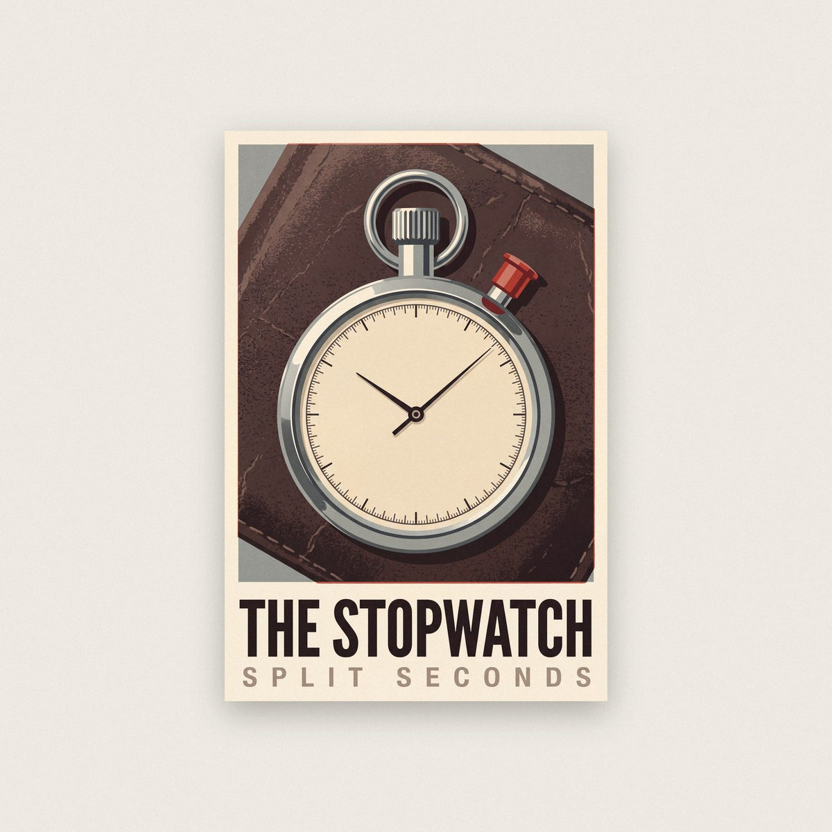 The Stopwatch Motorsport Art Print