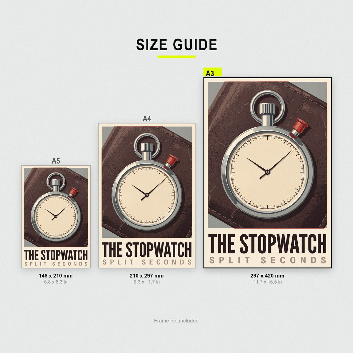 The Stopwatch Motorsport Art Print