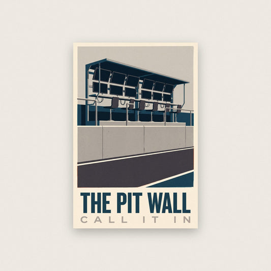 The Pit Wall Motorsport Art Print