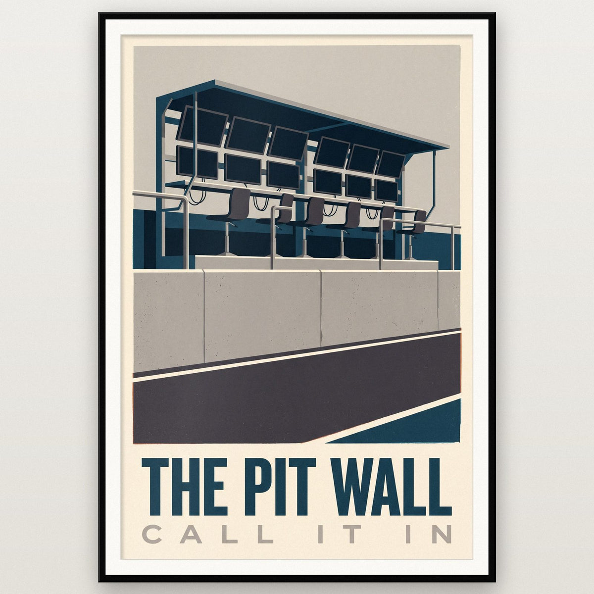 The Pit Wall Motorsport Art Print