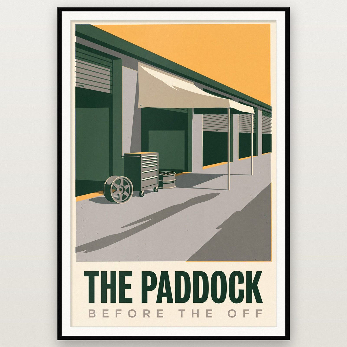 The Paddock Motorsport Art Print