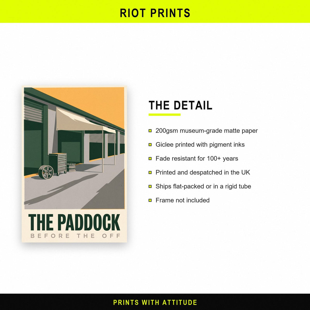 The Paddock Motorsport Art Print