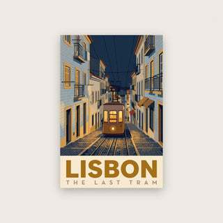 Lisbon The Last Tram Travel Art Print