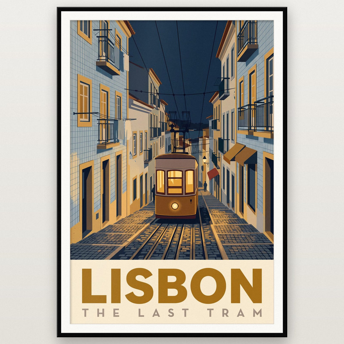 Lisbon The Last Tram Travel Art Print