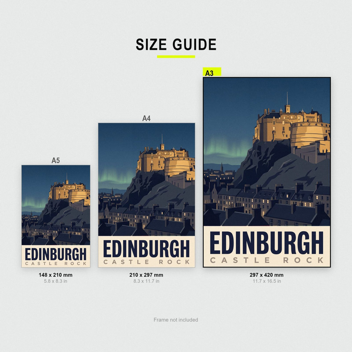 Edinburgh Castle Rock Travel Art Print