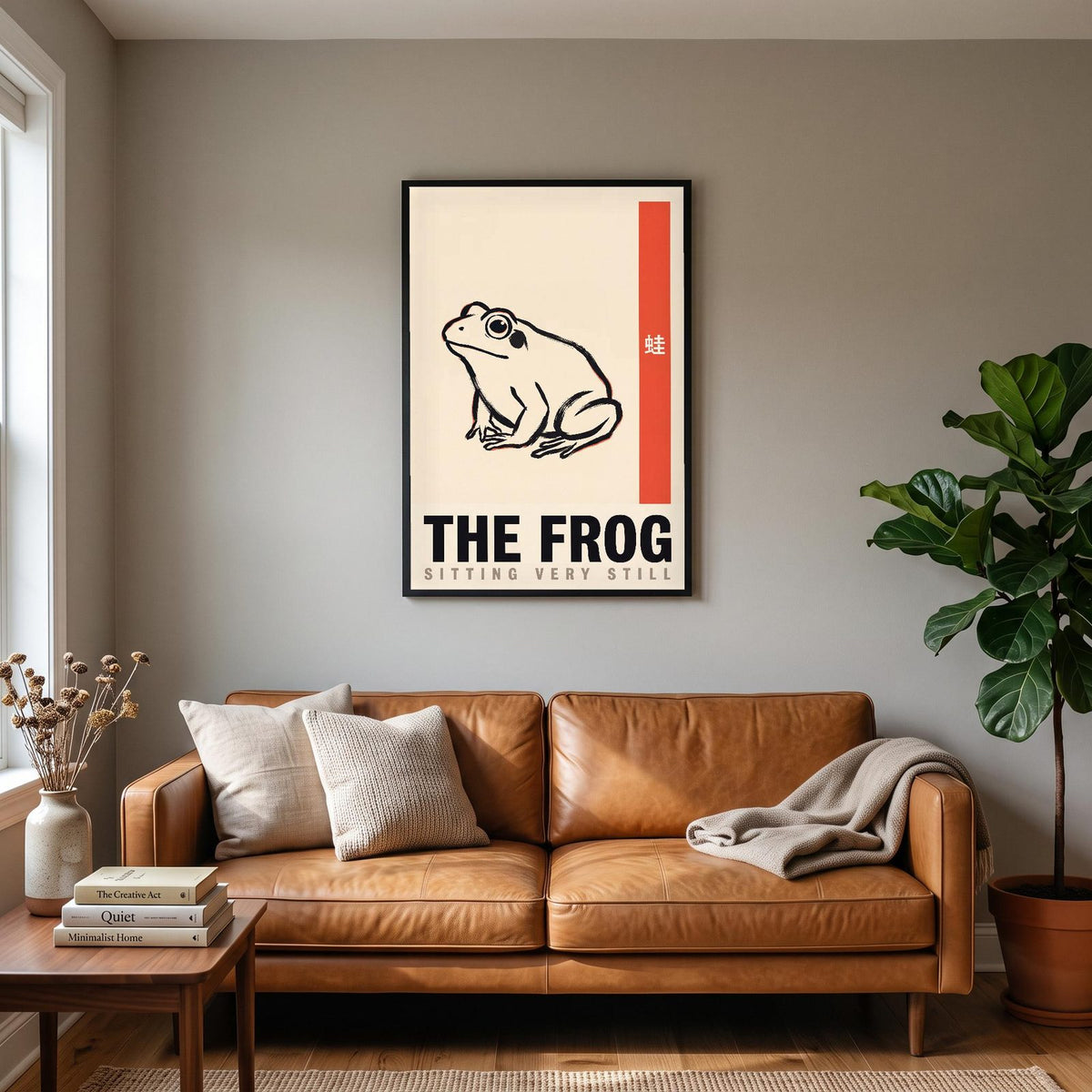 The Frog Japanese Minimal Art Print