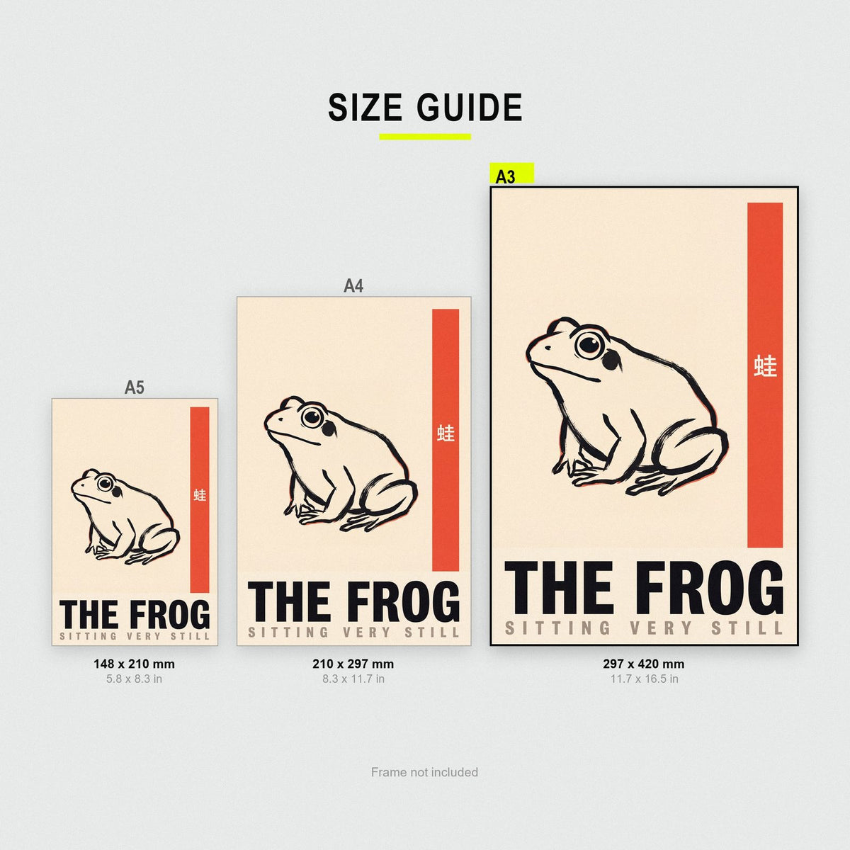 The Frog Japanese Minimal Art Print