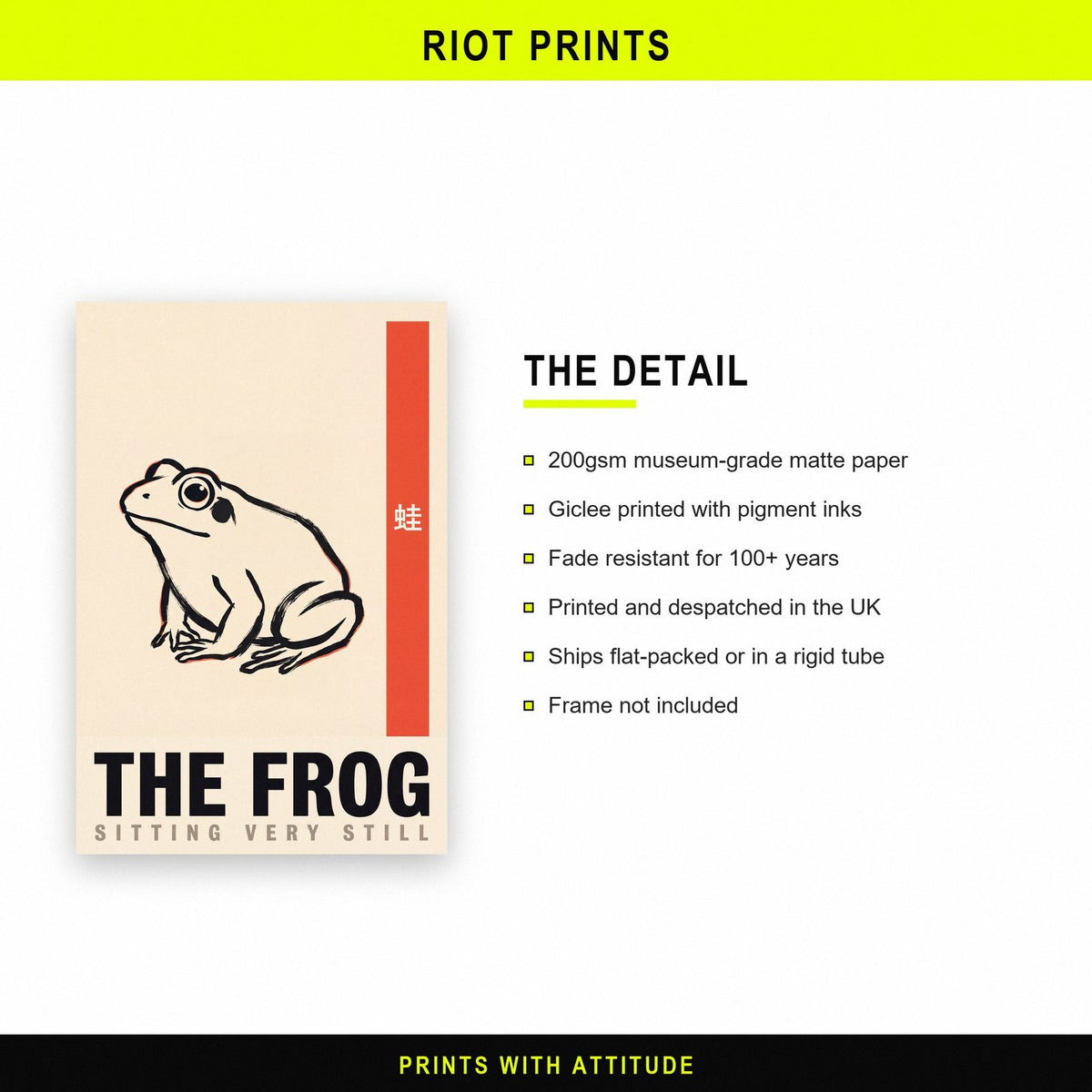 The Frog Japanese Minimal Art Print