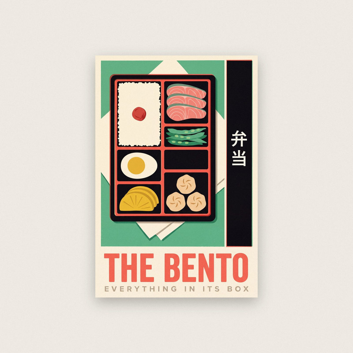 The Bento Japanese Food Art Print