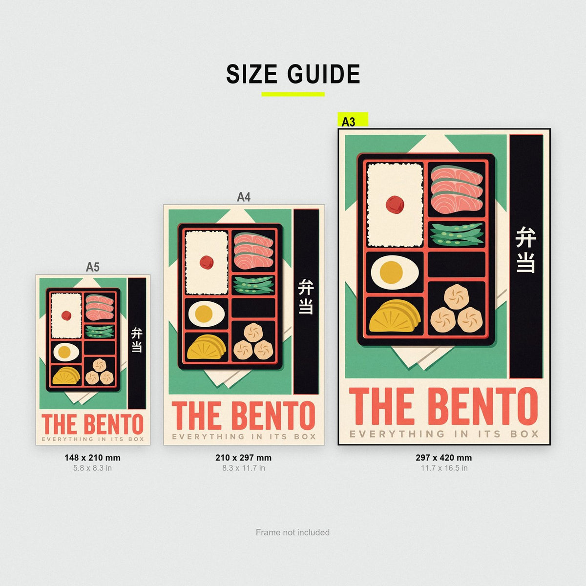 The Bento Japanese Food Art Print