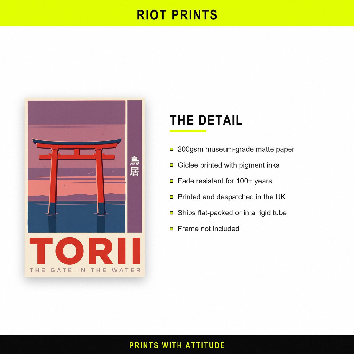 Torii The Gate In The Water Japanese Art Print