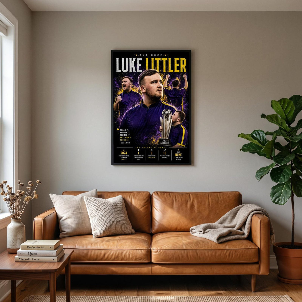 Luke Littler "The Nuke" Darts Champion Print