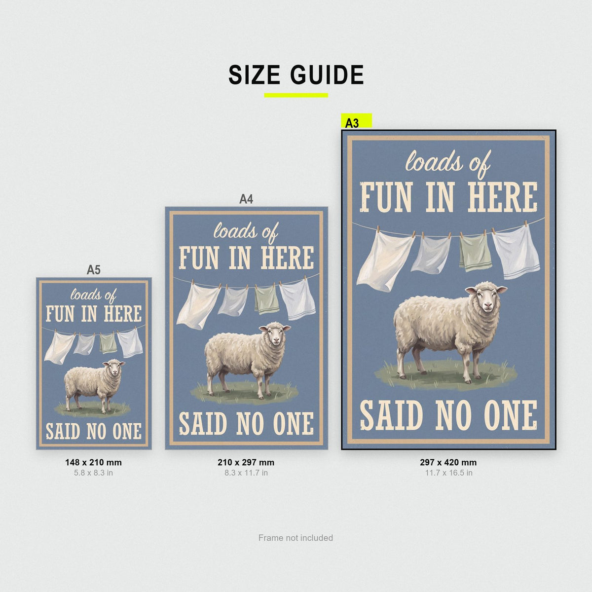 Loads Of Fun In Here Said No One Laundry Art Print