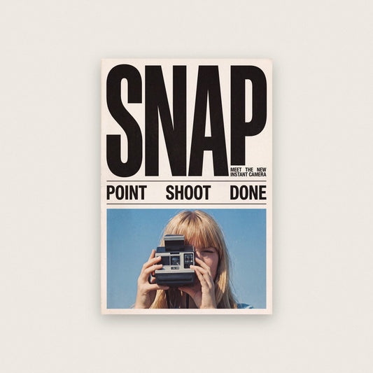 Snap Instant Camera Retro Advert Art Print
