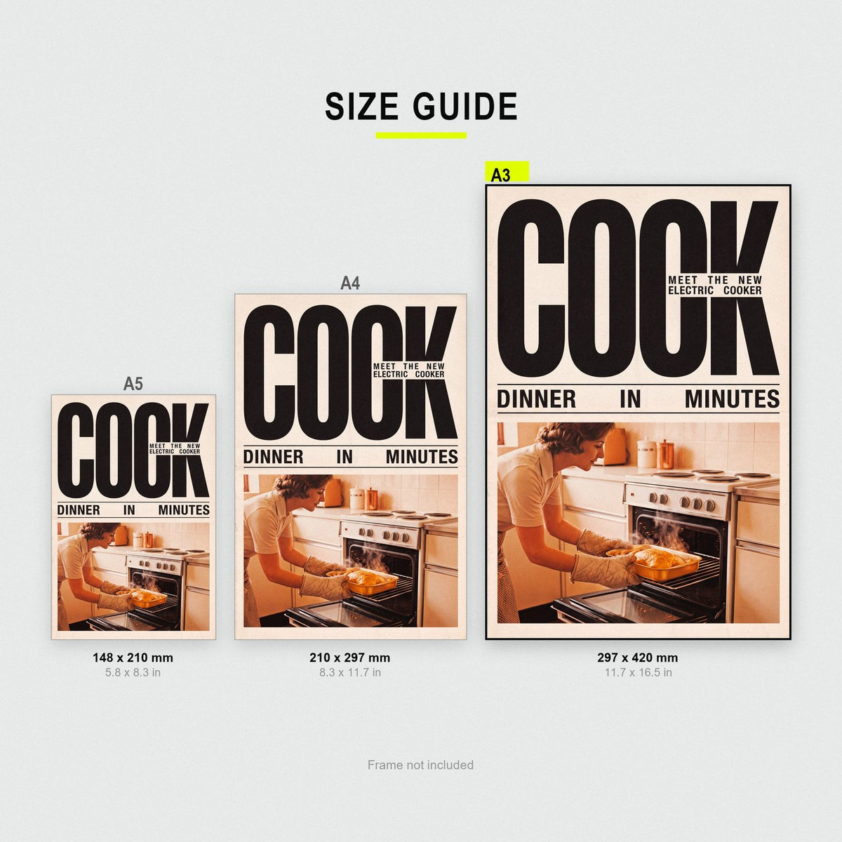 Cook Electric Cooker Retro Advert Art Print