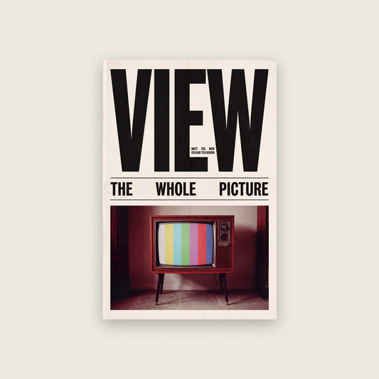View Colour Television Retro Advert Art Print