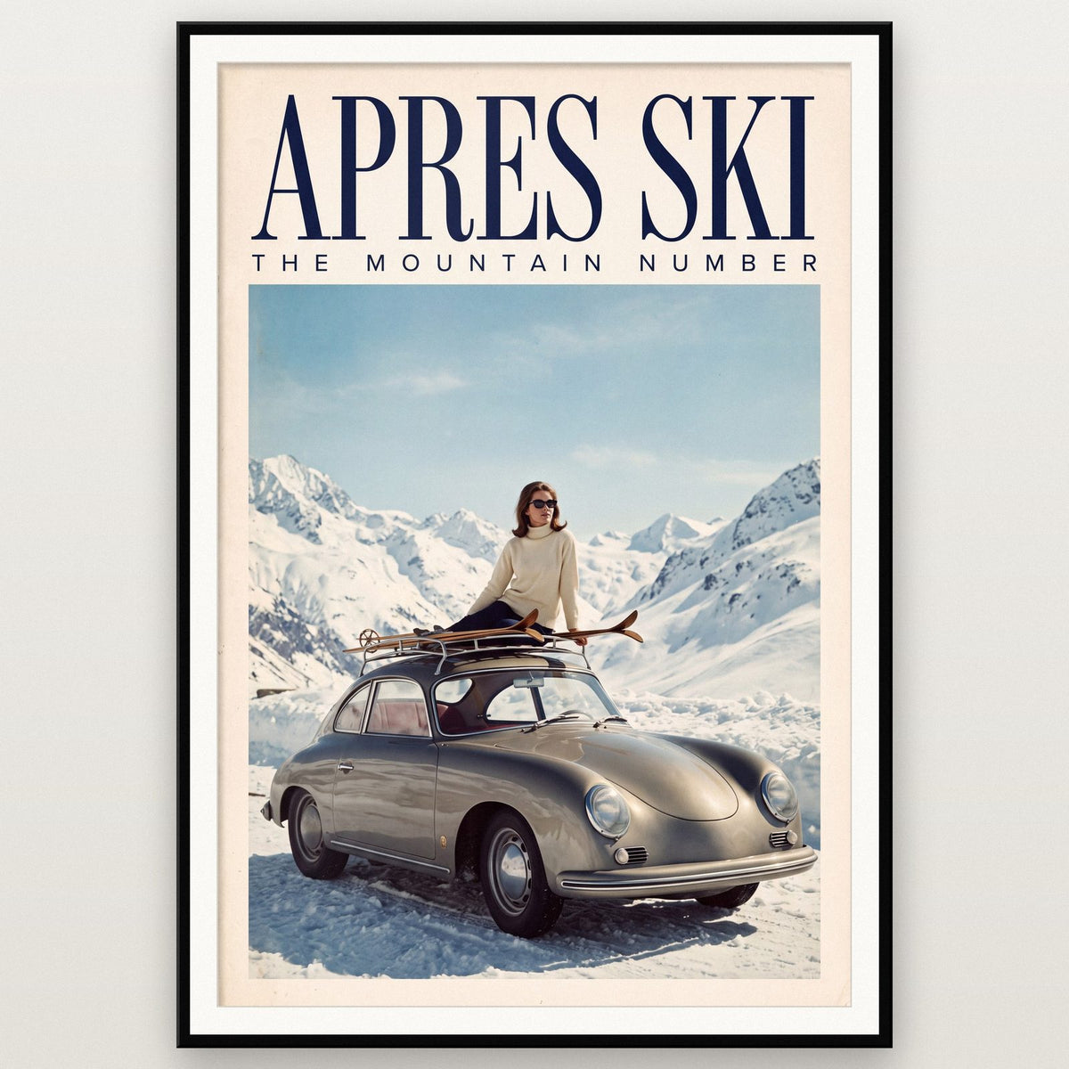Apres Ski The Mountain Number Art Print