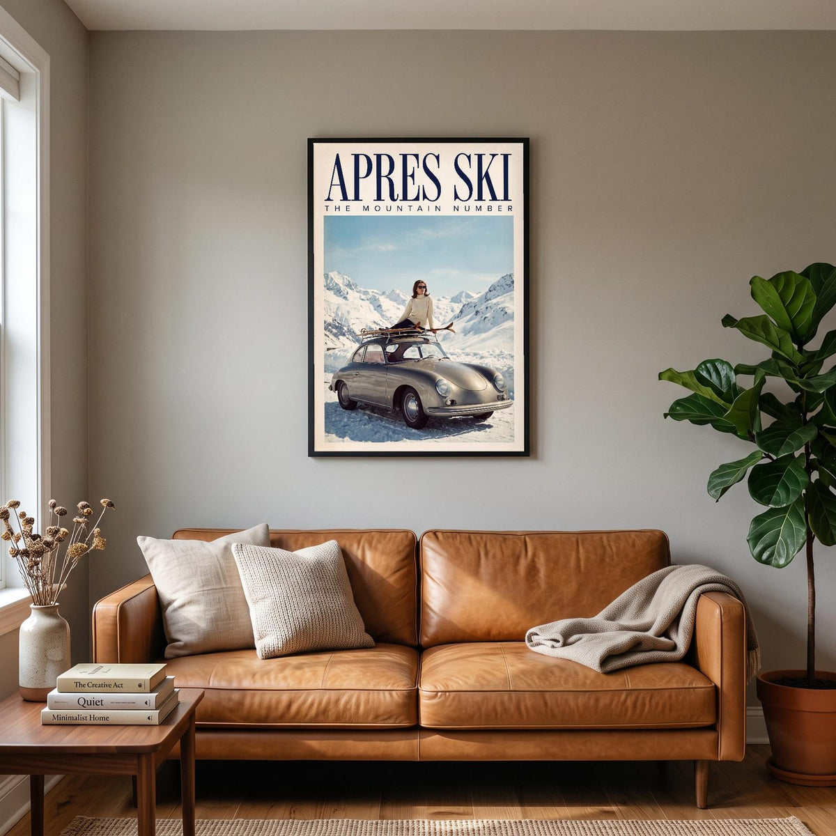 Apres Ski The Mountain Number Art Print