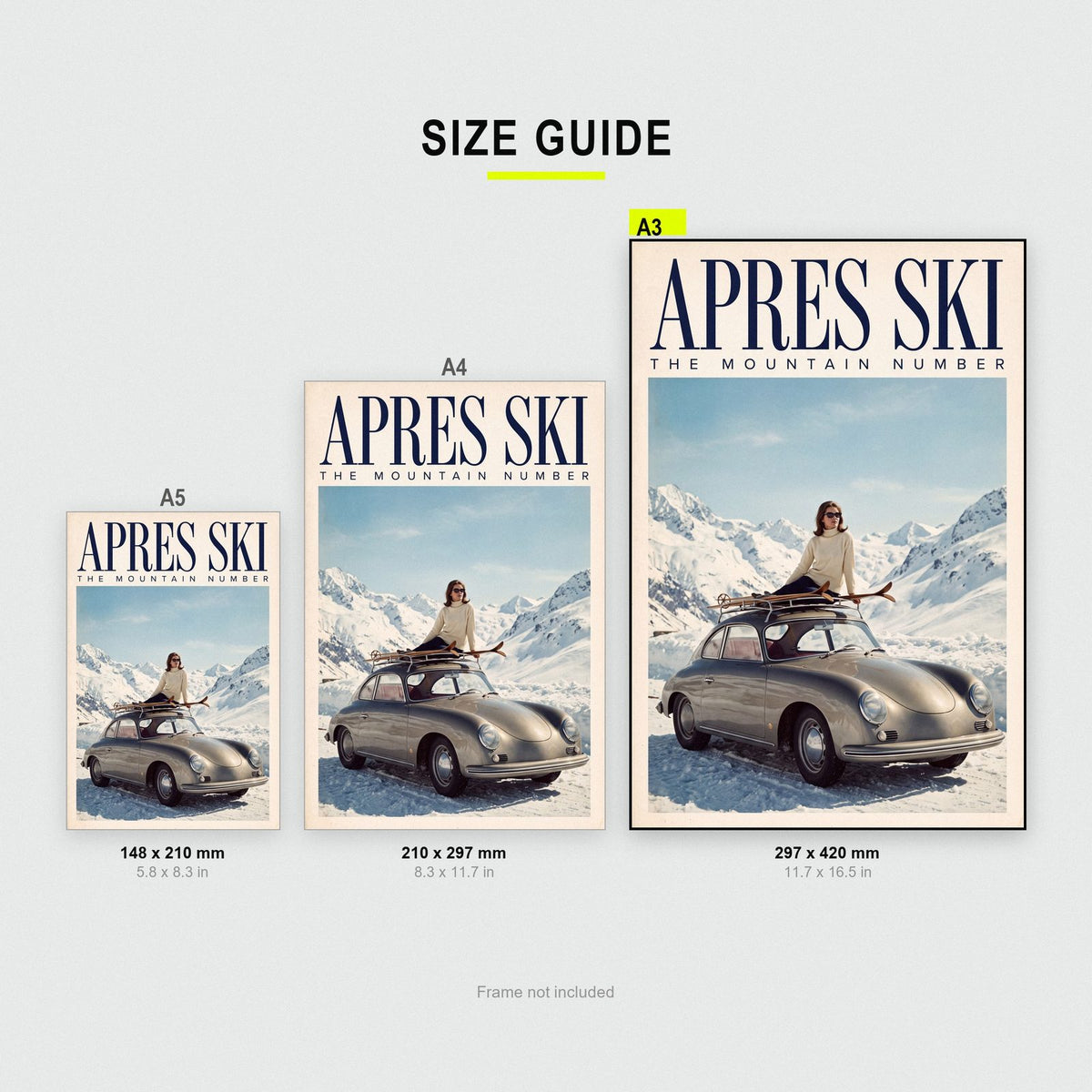 Apres Ski The Mountain Number Art Print
