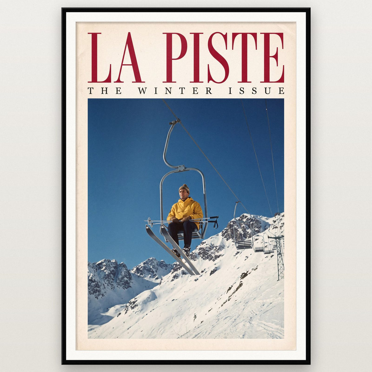 La Piste The Winter Issue Ski Art Print