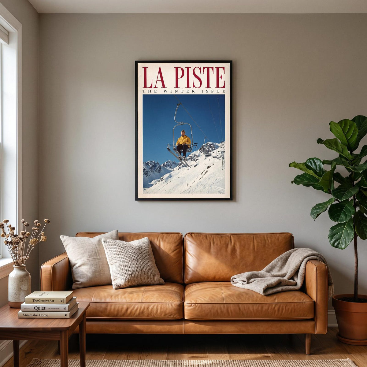 La Piste The Winter Issue Ski Art Print