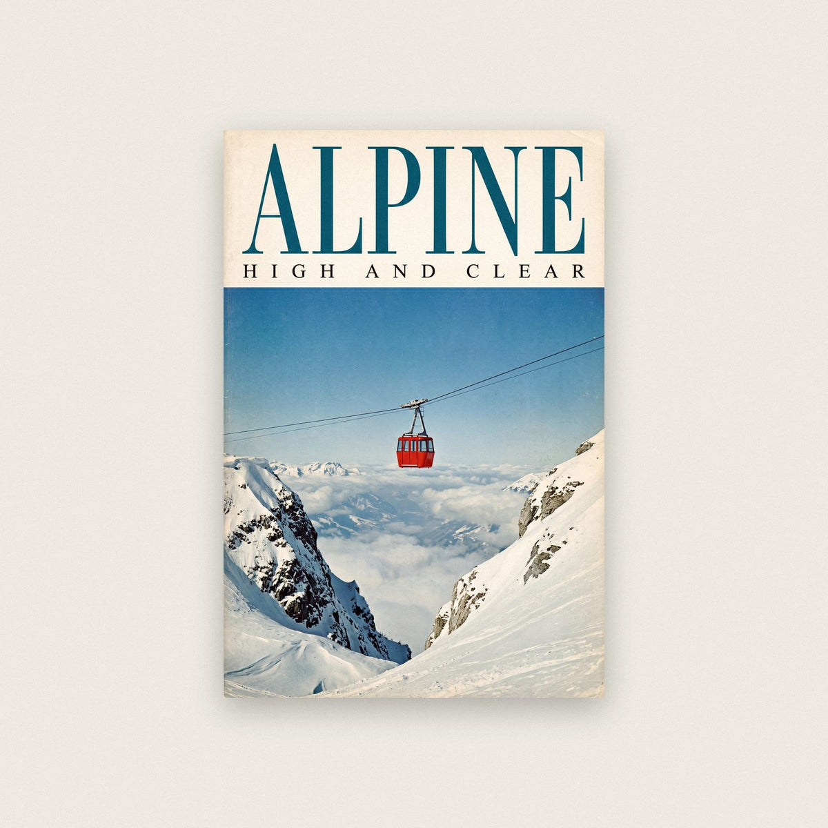 Alpine High And Clear Cable Car Art Print
