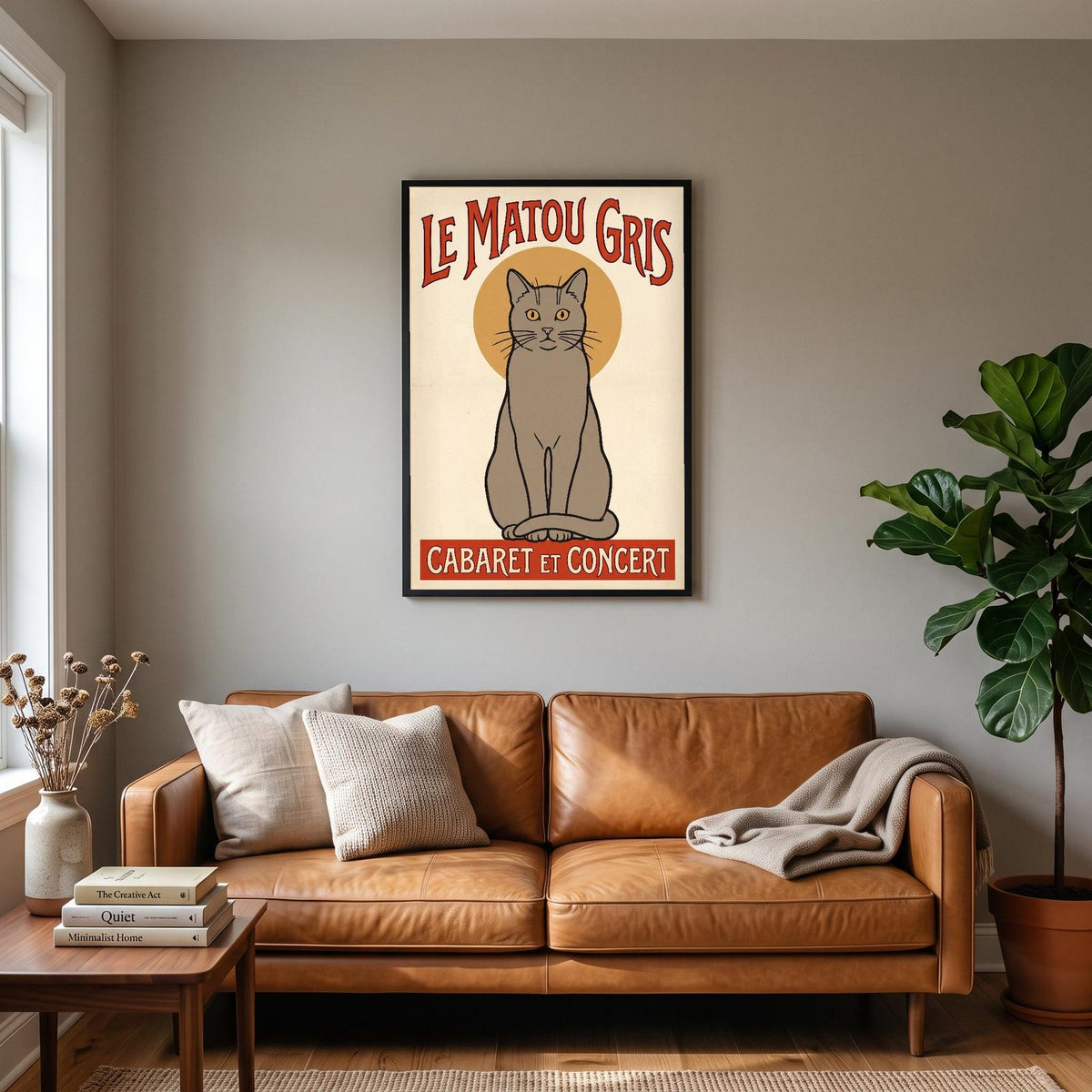 Le Matou Gris Cabaret Poster Art Print