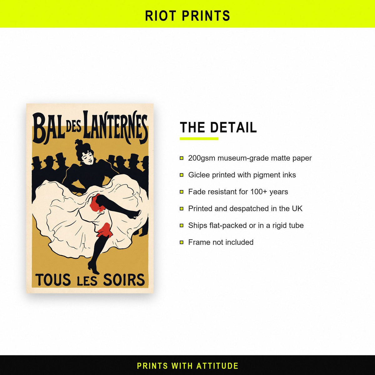 Bal Des Lanternes Cabaret Poster Art Print