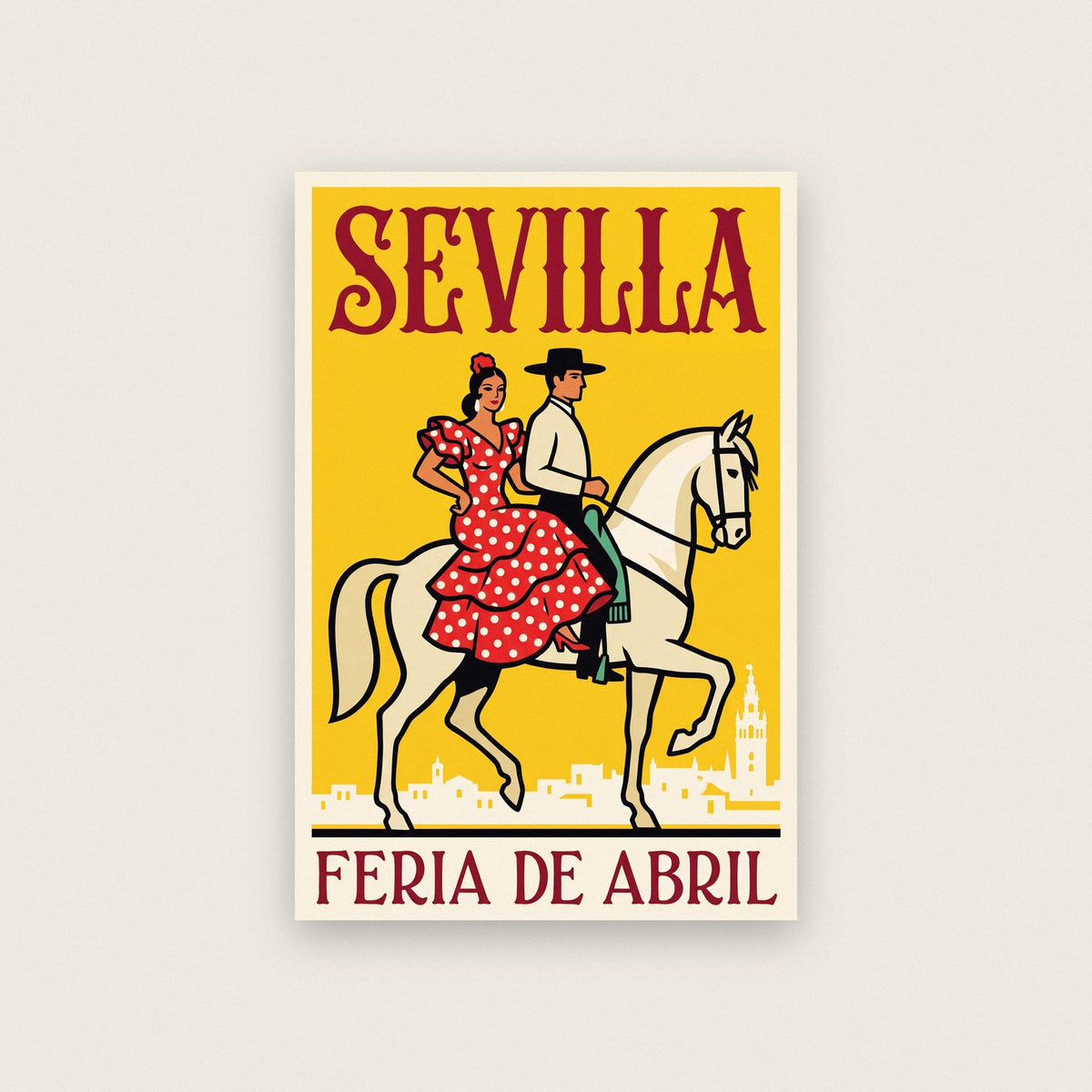 Sevilla Feria De Abril Spanish Poster Art Print