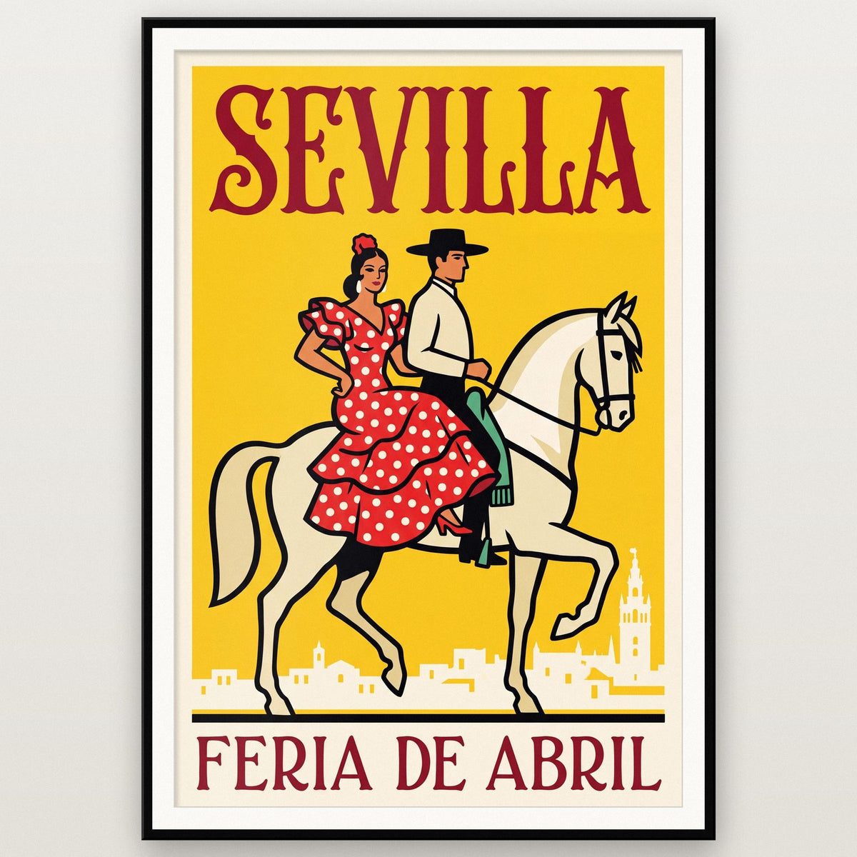 Sevilla Feria De Abril Spanish Poster Art Print