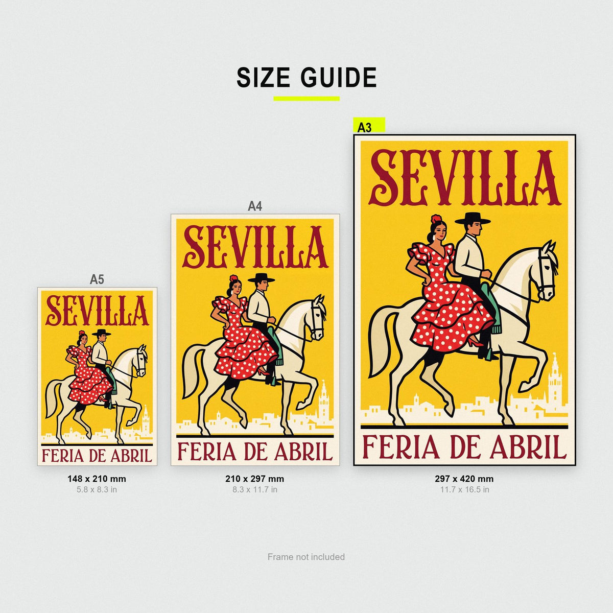 Sevilla Feria De Abril Spanish Poster Art Print