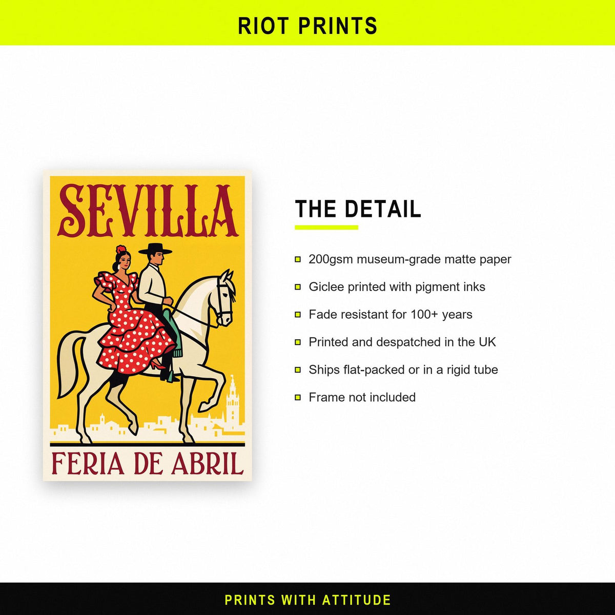 Sevilla Feria De Abril Spanish Poster Art Print