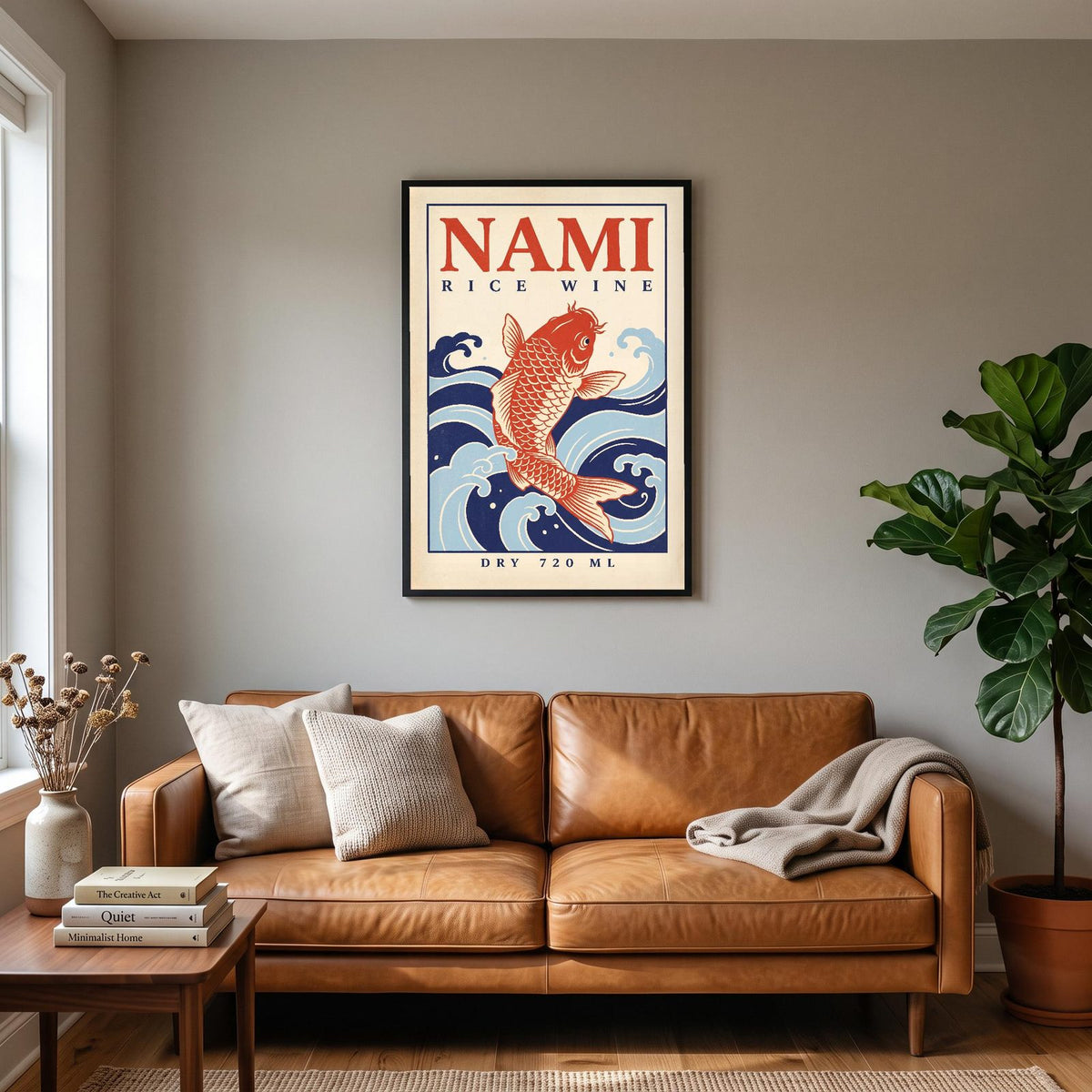 Nami Rice Wine Label Art Print
