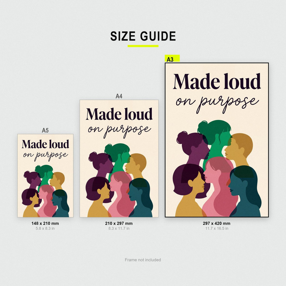 Made Loud On Purpose Art Print