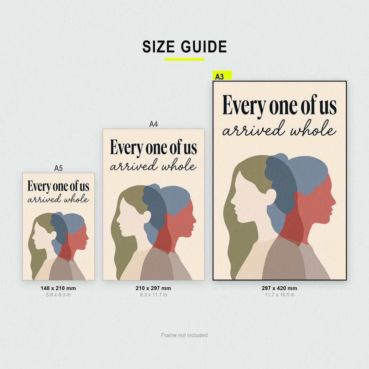 Every One Of Us Arrived Whole Art Print