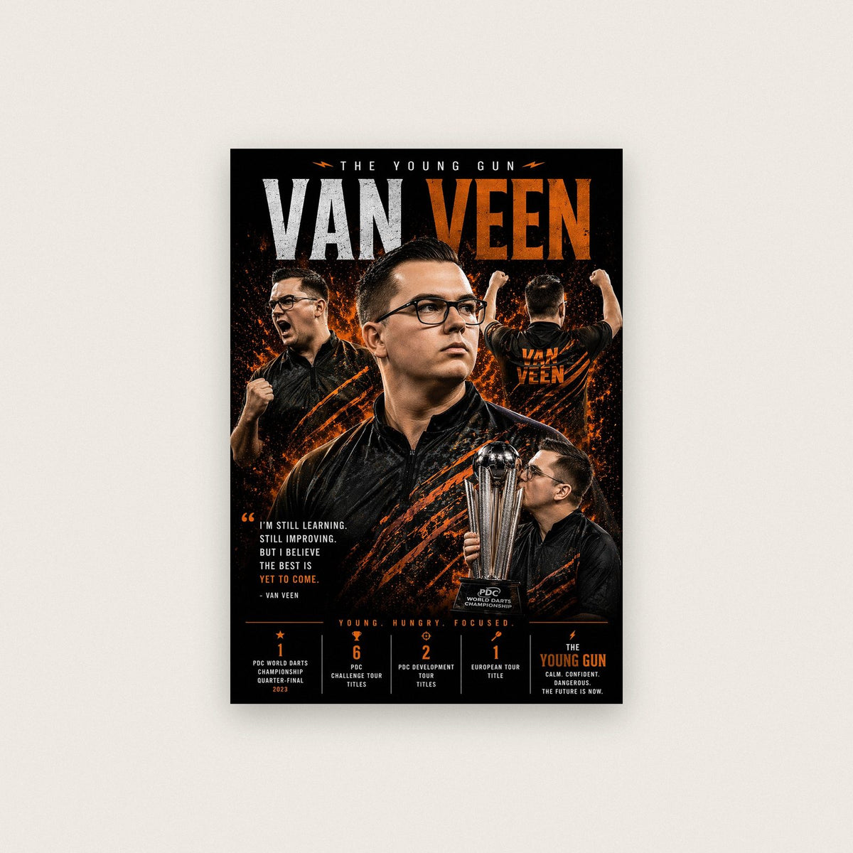 Van Veen The Young Gun Darts Print