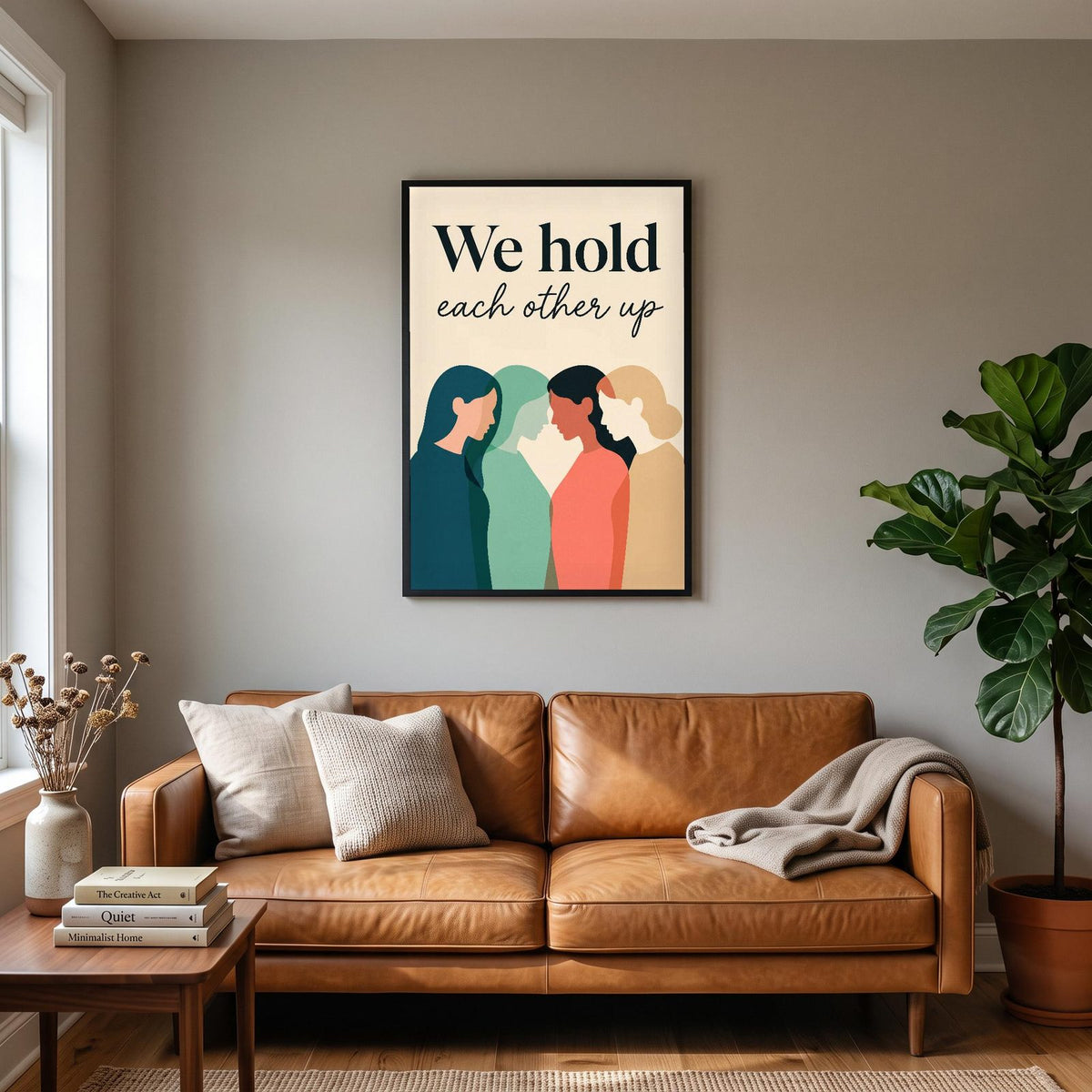 We Hold Each Other Up Art Print