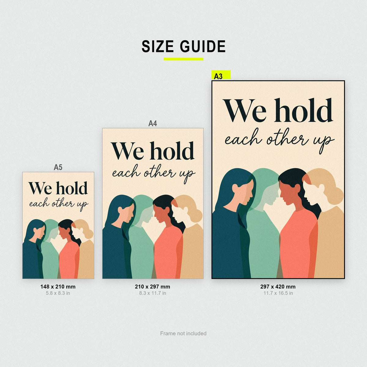 We Hold Each Other Up Art Print