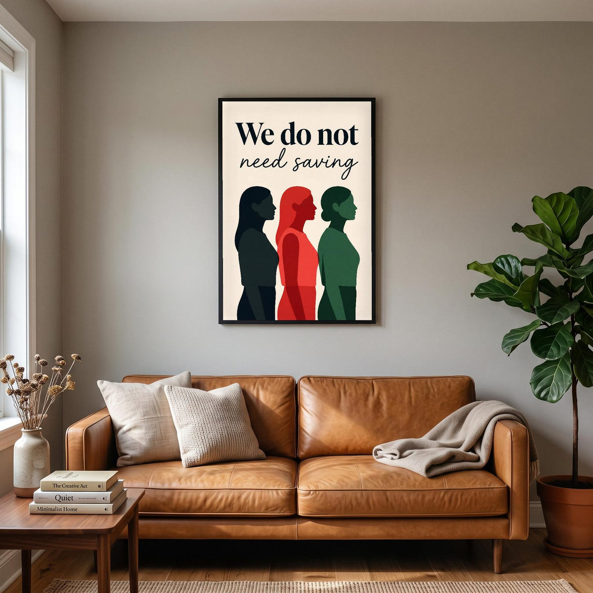 We Do Not Need Saving Art Print