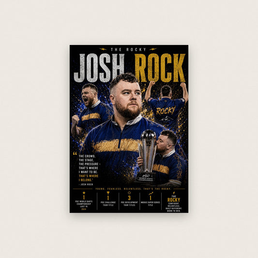 Josh Rock The Rocky Darts Print