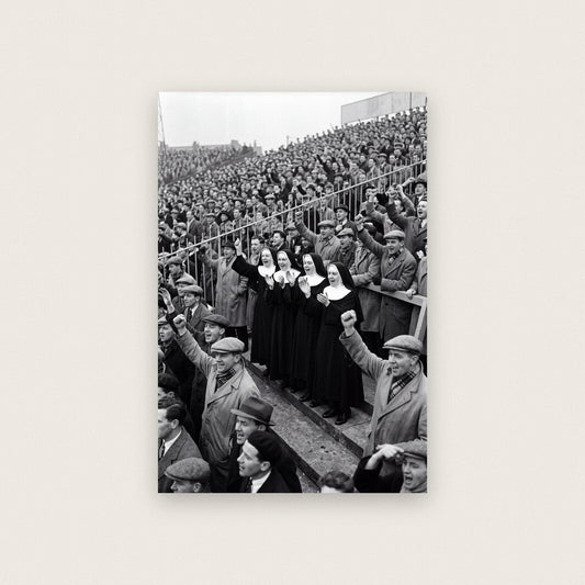 Nuns On The Terrace — black and white photographic art print