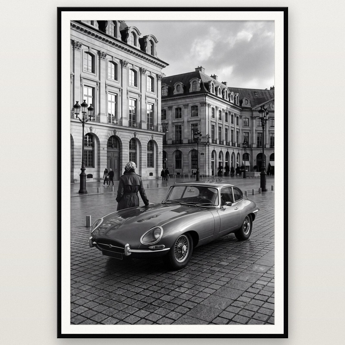 Grand Square Classic Car Photographic Art Print