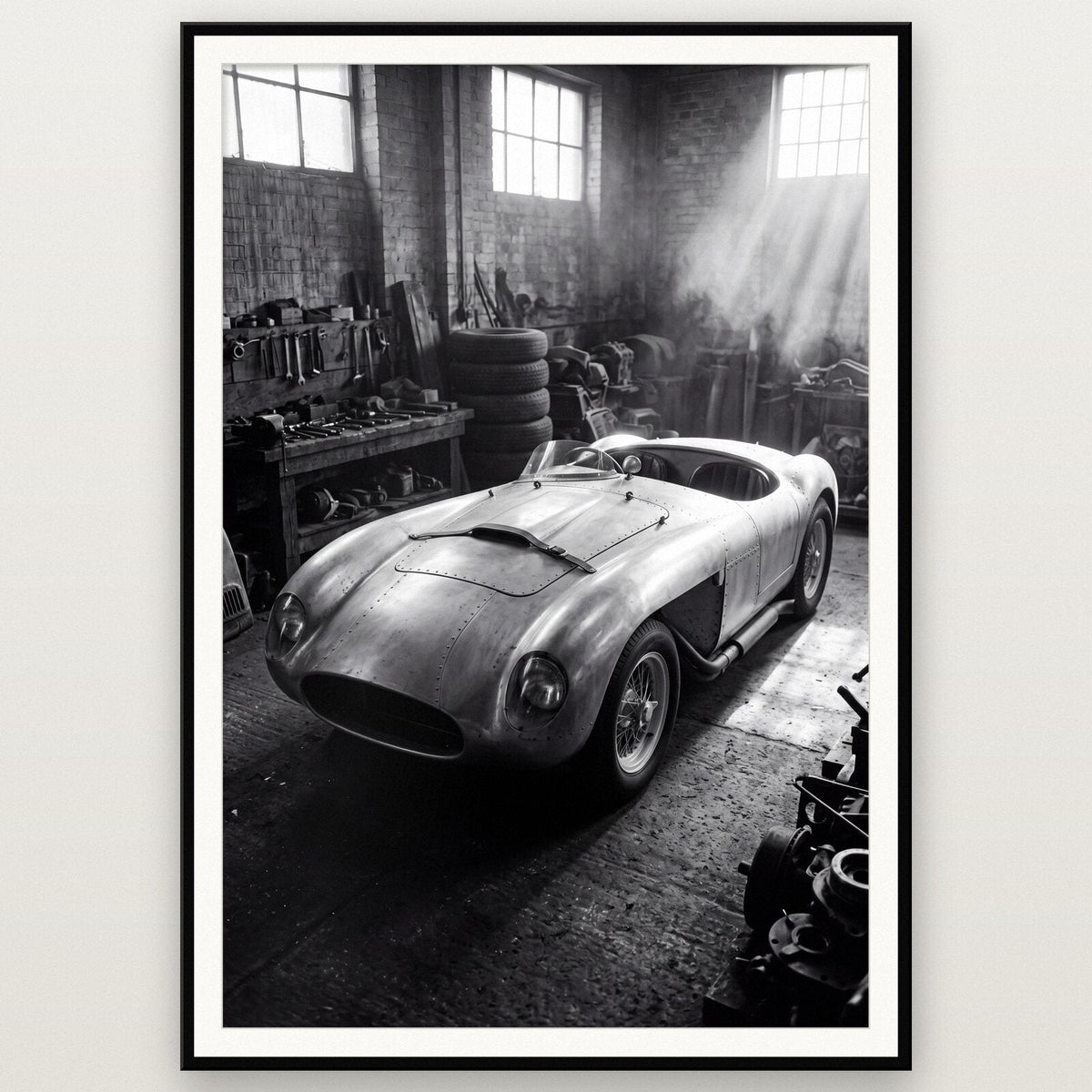 The Workshop Classic Car Photographic Art Print