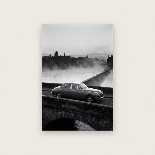 Stone Bridge Classic Car Photographic Art Print