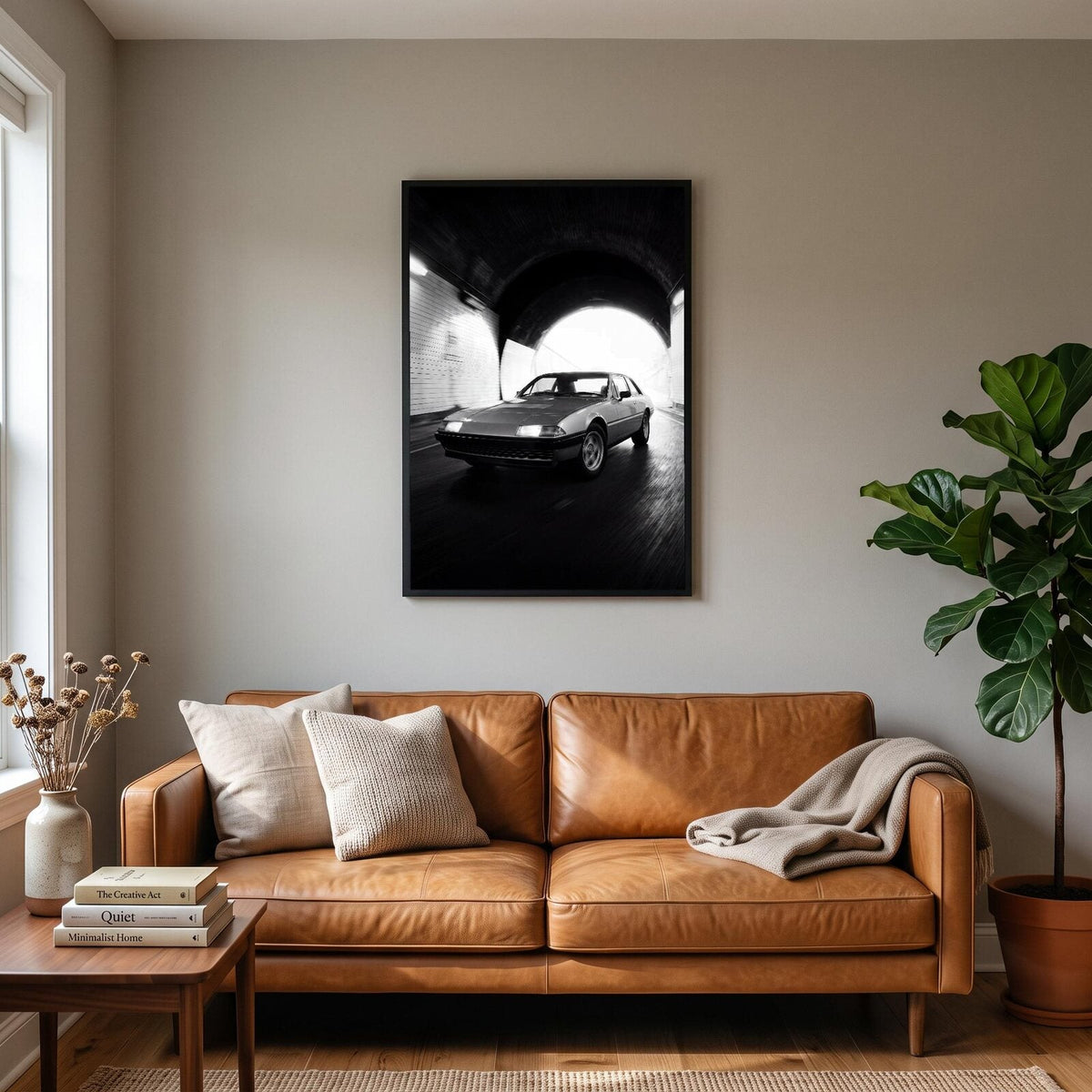 Tunnel Mouth Classic Car Photographic Art Print