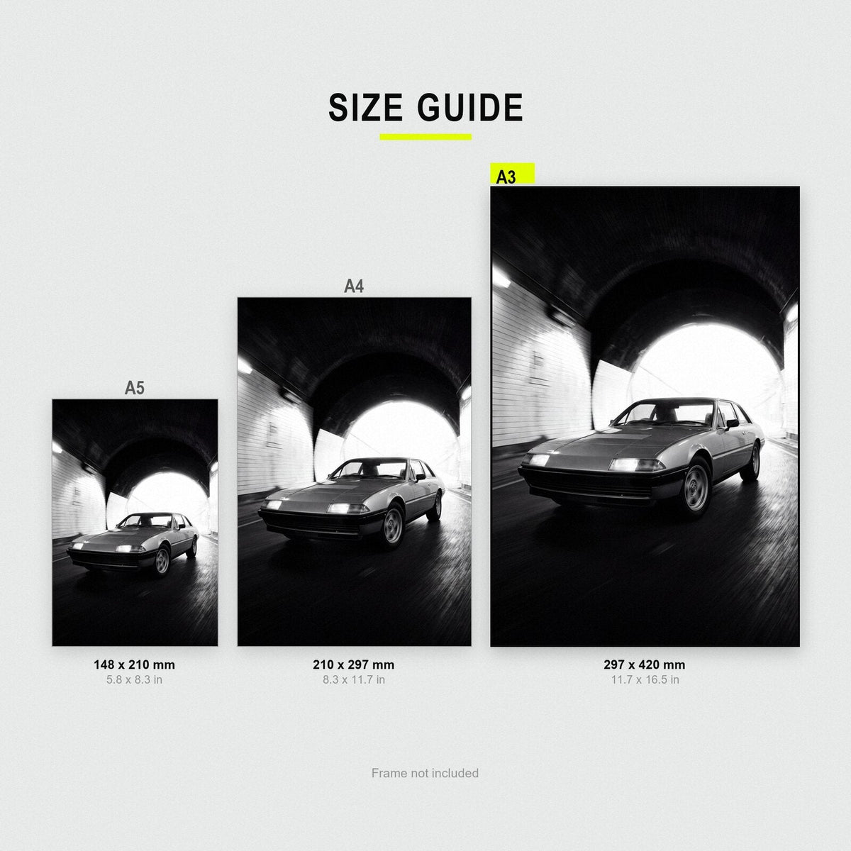 Tunnel Mouth Classic Car Photographic Art Print