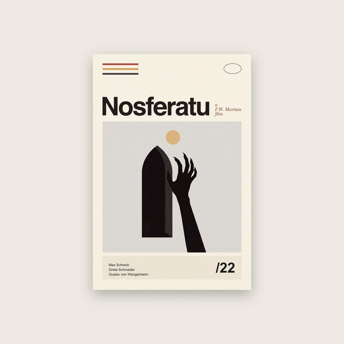 Nosferatu Silent Film Poster Art Print
