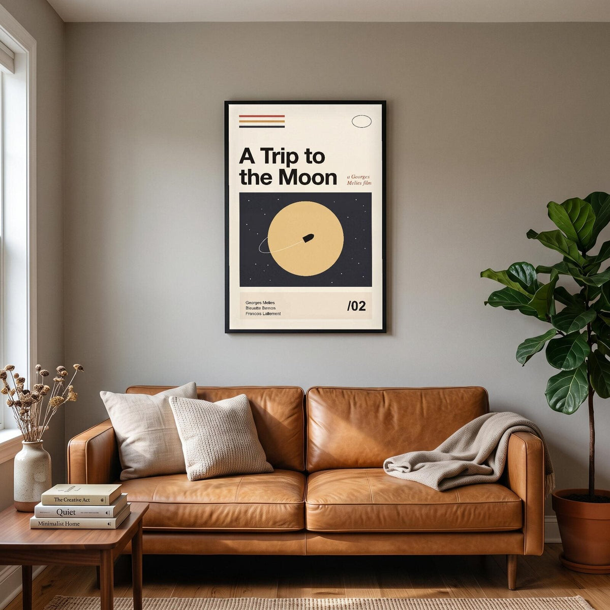 A Trip To The Moon Silent Film Poster Art Print