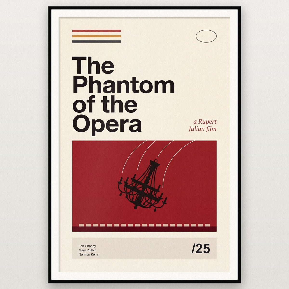 The Phantom Of The Opera Silent Film Poster Art Print