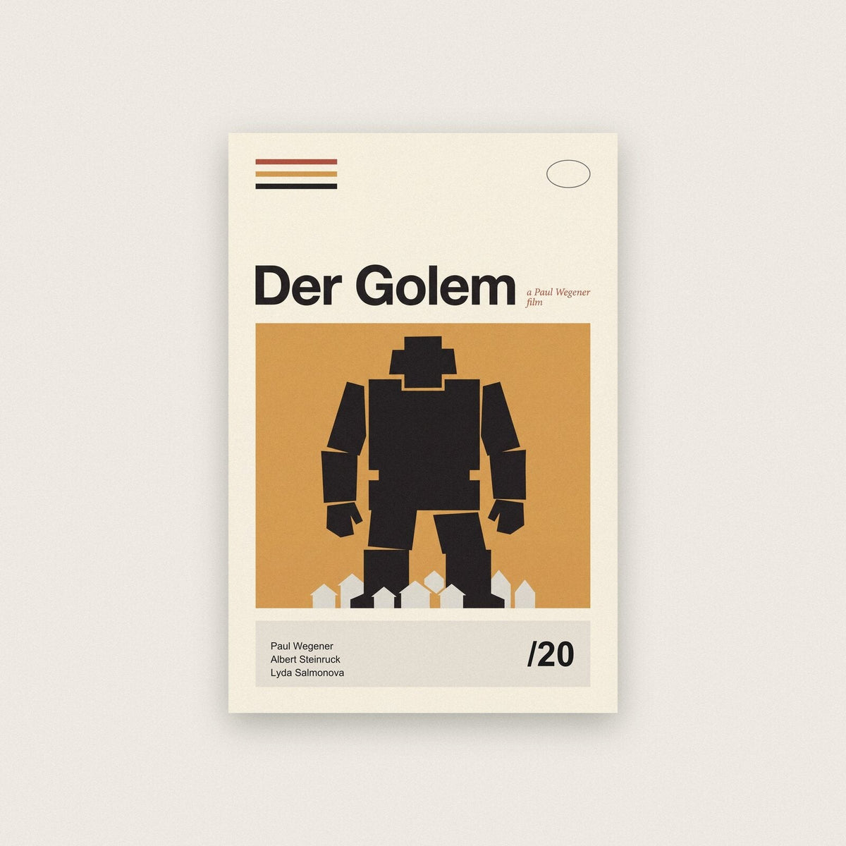 Der Golem Silent Film Poster Art Print